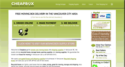 Desktop Screenshot of cheapbox.ca