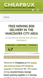 Mobile Screenshot of cheapbox.ca