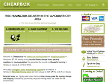 Tablet Screenshot of cheapbox.ca